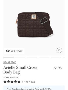 Aurielle Small Quilted Crossbody Bag in Dark Brown with Tan Trim